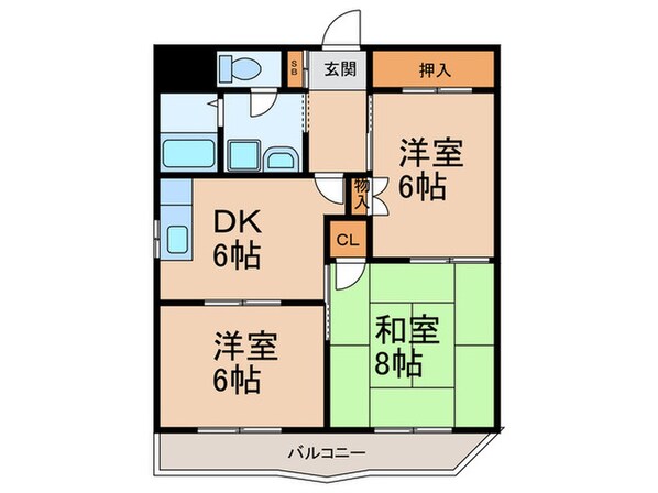 グレース中野の物件間取画像